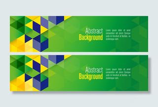 菱形背景横幅矢量素材,个性图案高清