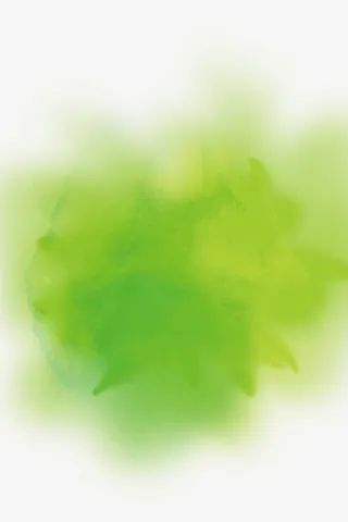 绿色水墨肌理素材免抠