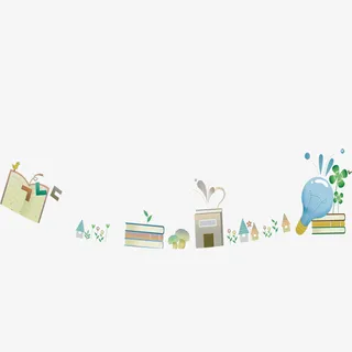 卡通校园装饰免抠