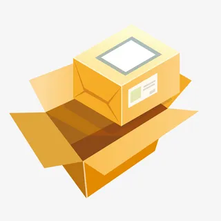 卡通纸箱包裹图案免抠 卡通纸箱包裹图案免抠