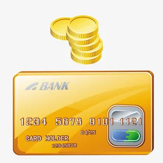 银行卡卡通免抠