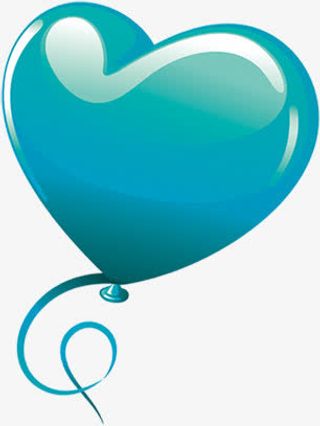双十一卡通手绘爱心气球效果免抠