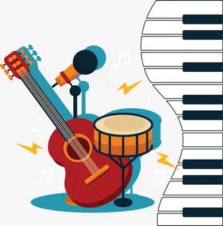 插图音乐波谱元素免抠