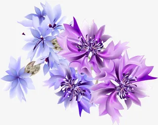 浪漫梦幻花卉背景