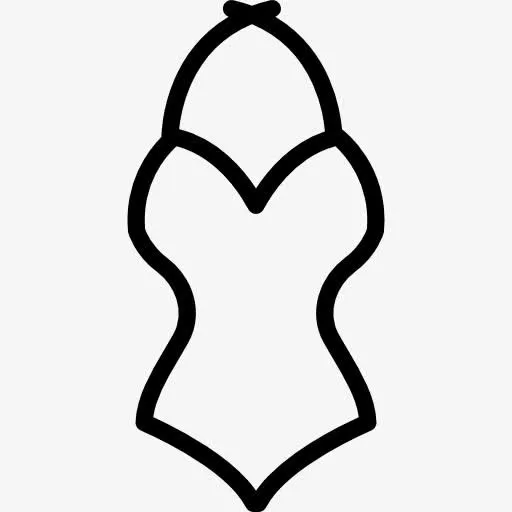女子游泳衣图标免抠
