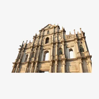 澳门建筑大三巴牌坊免抠