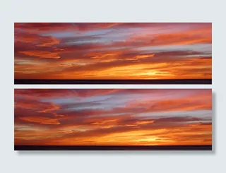 红色云彩背景高清