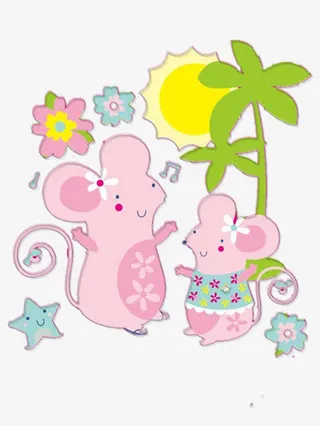 树下的老鼠母女免抠