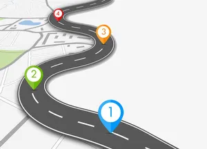 高速公路地理位置信息图表免抠