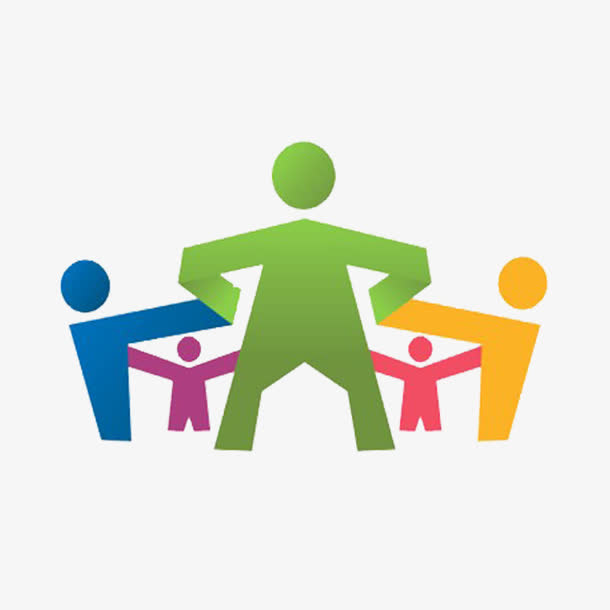 彩色合作LOGO免抠