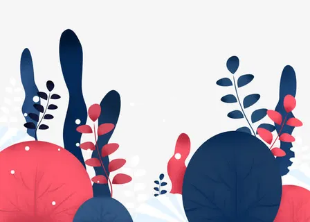 春天风景插画海报免抠