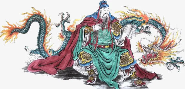 中国画赵公明免抠