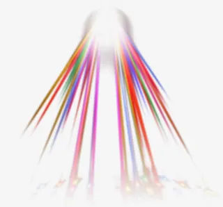 彩色光束七夕情人节免抠