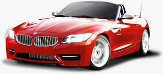 红色宝马汽车免抠