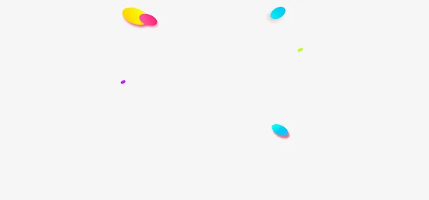 创意合成形状渐变免抠