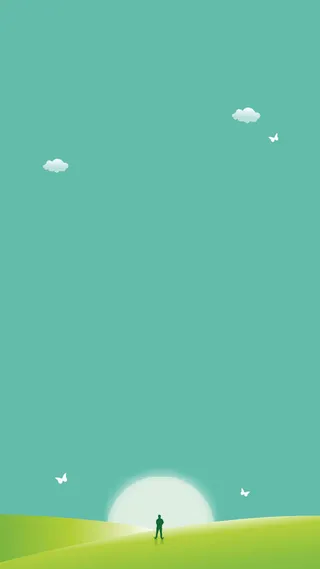 绿色清新H5背景高清