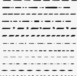 手绘虚线分割线免抠