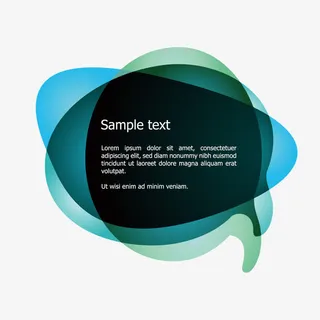 炫彩对话框矢量素材免抠