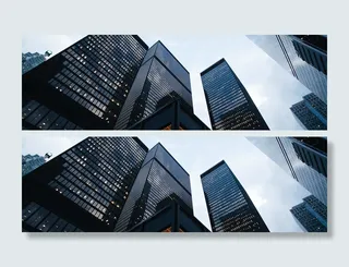 仰视金融建筑图片高清