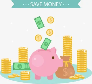 矢量手绘储蓄免抠