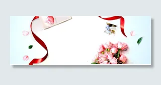 开春女生节促销banner背景海报高清