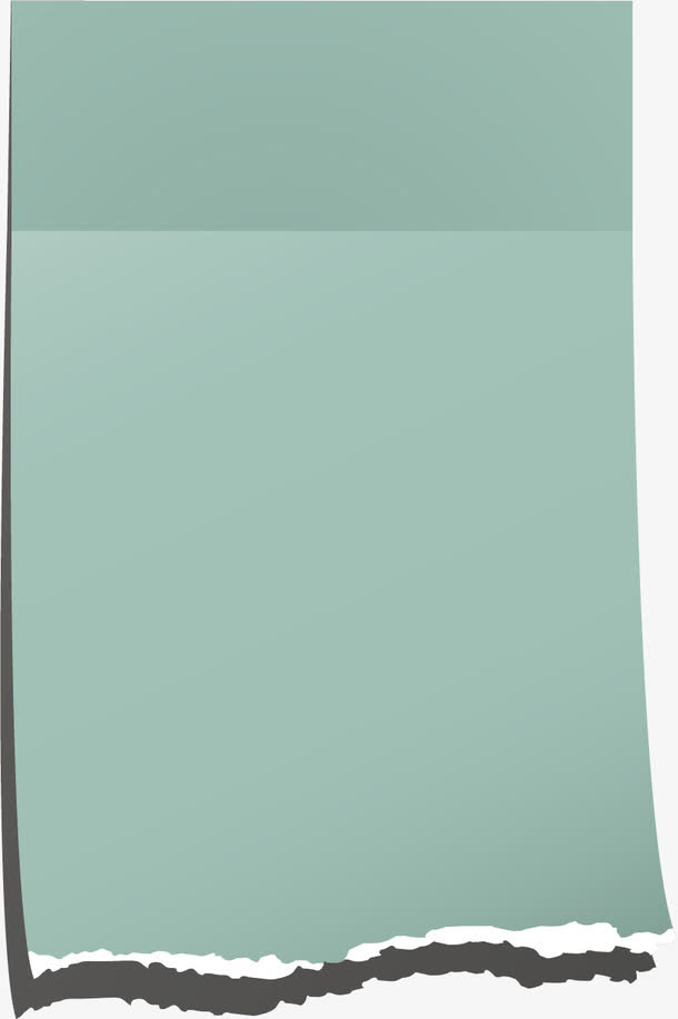 绿色纸张效果免抠