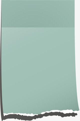 绿色纸张效果免抠