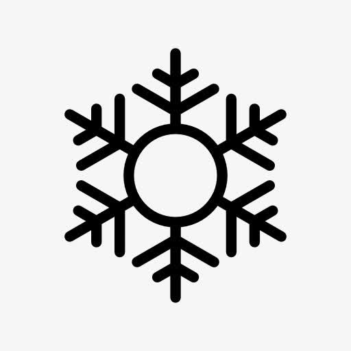 六角雪花符号图标免抠