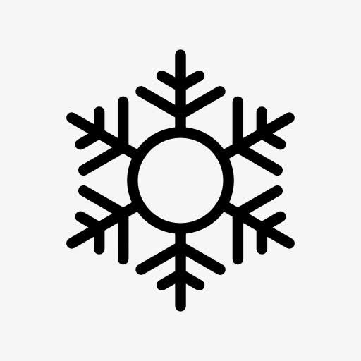 六角雪花符号图标免抠