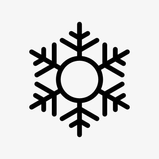 六角雪花符号图标免抠