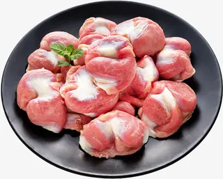 一盘新鲜的鸡胗免抠