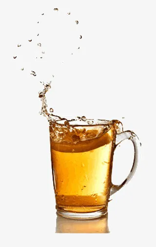 啤酒溅出来的心形免抠