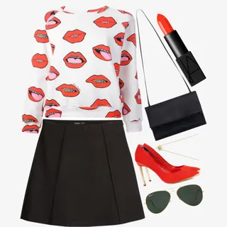 个性潮流女装搭配免抠