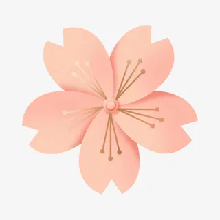 日系古风樱花免抠