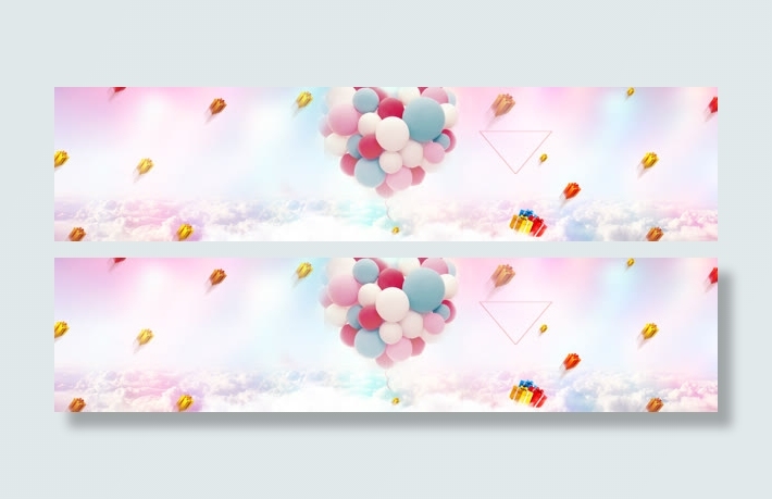 电商母婴产品促销背景banner