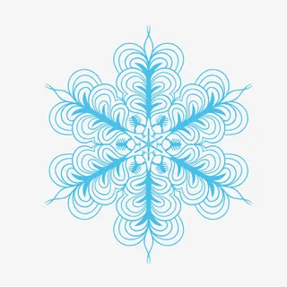 花纹底纹 雪花 装饰图案 淡蓝色免抠