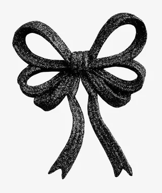 黑色蝴蝶结免抠