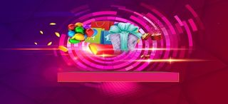 炫彩周年庆海报矢量背景素材高清