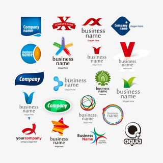 多彩标志LOGO设计矢量图免抠