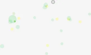 绿色圆点漂浮免抠