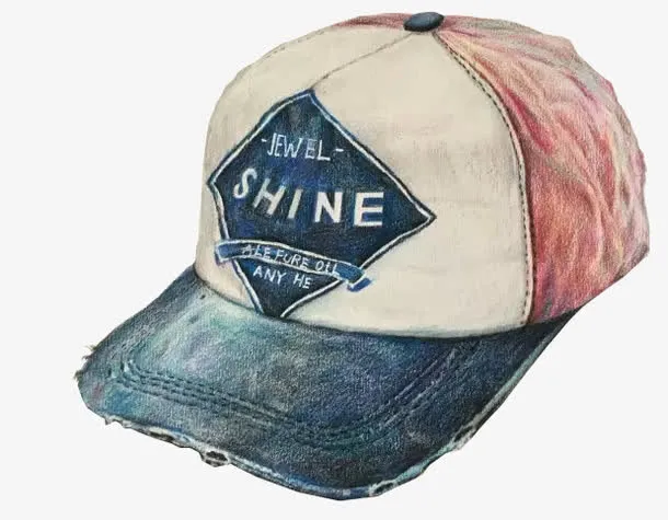 手绘鸭舌帽免抠