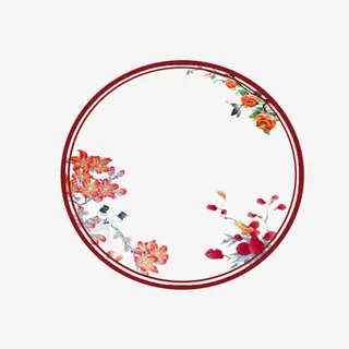 中国风古风圆免抠