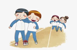 做游戏的学生免抠