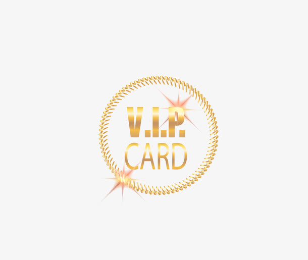 金属vip字矢量图免抠
