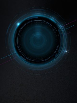 蓝色创意科技发现真相海报背景素材高清