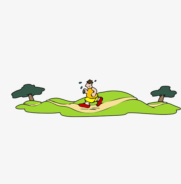 跑步的男孩免抠