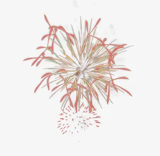 各色烟花绽放免抠