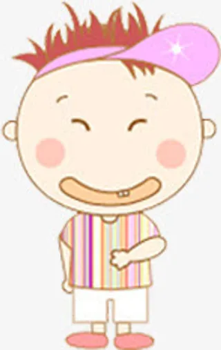 六一儿童节61男孩开心可爱免抠
