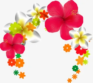 抽象春天花免抠