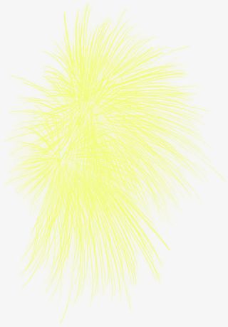 黄色创意合成效果黄色的烟花绽放免抠